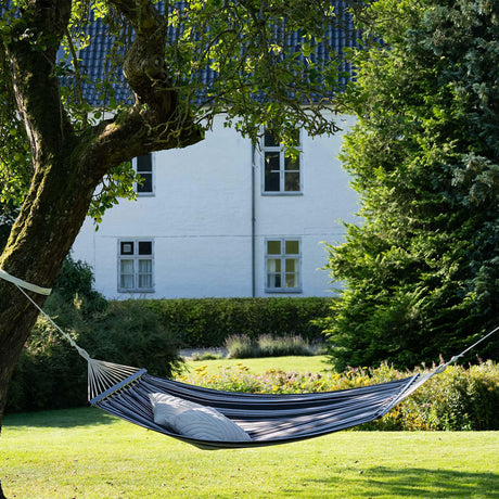 Lamia Grey Fabric Large Hammock Chair -2