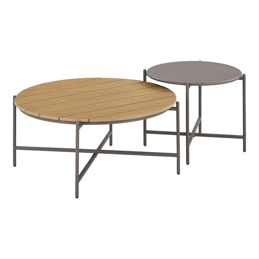 Novella Beige Fabric 4 Seater Round Garden Lounge Set-6