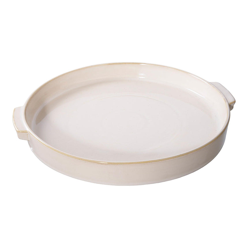Ceramic White Round Tray-4