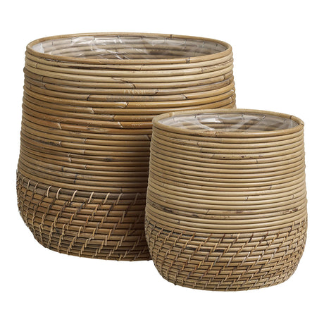 Moro Natural Kubu Rattan Baskets - Set of 2-2