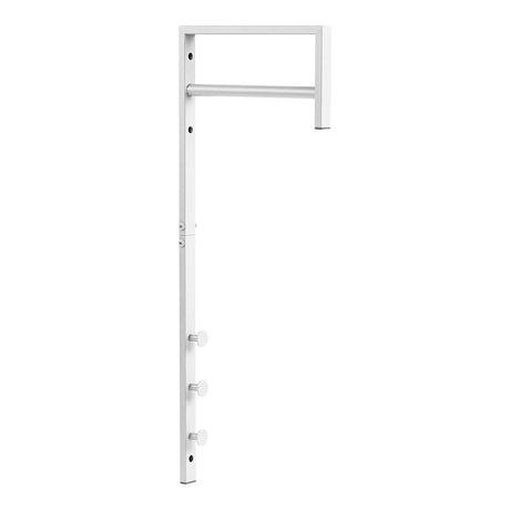 Trento White Metal Clothes Rack-2
