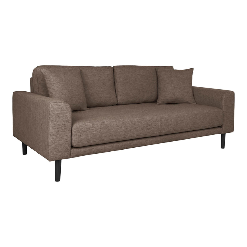 Lido Brown Fabric 2.5 Seater Sofa-2