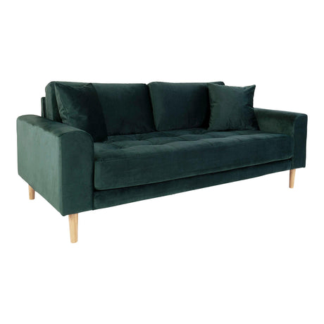 Lido Dark Green Fabric 2.5 Seater Sofa-2