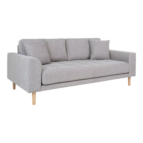 Lido Light Grey Fabric 2.5 Seater Sofa-2