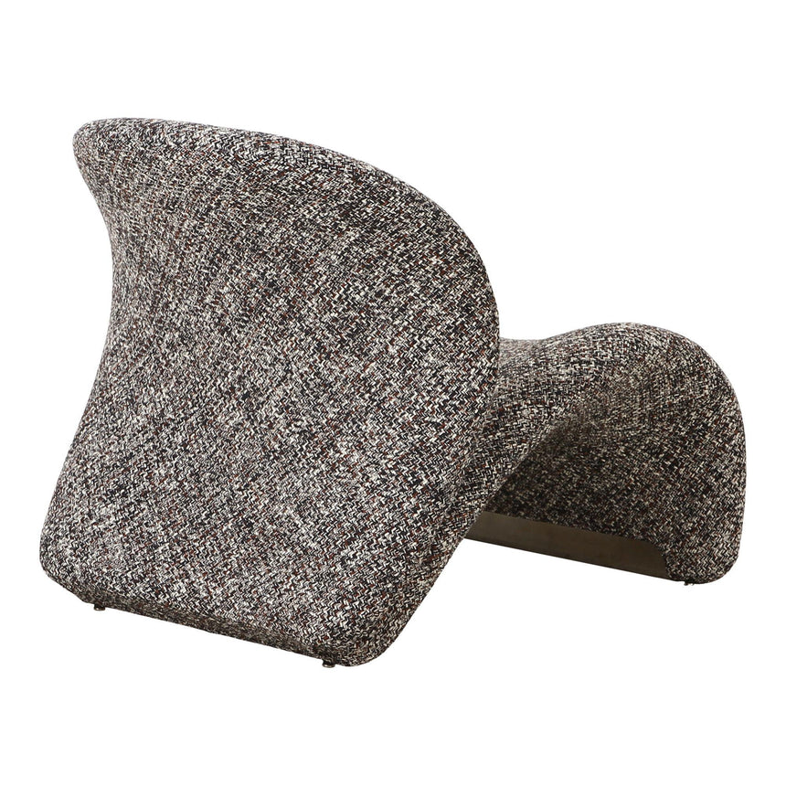 Sofia Dark Brown Fabric Lounge Chair-4