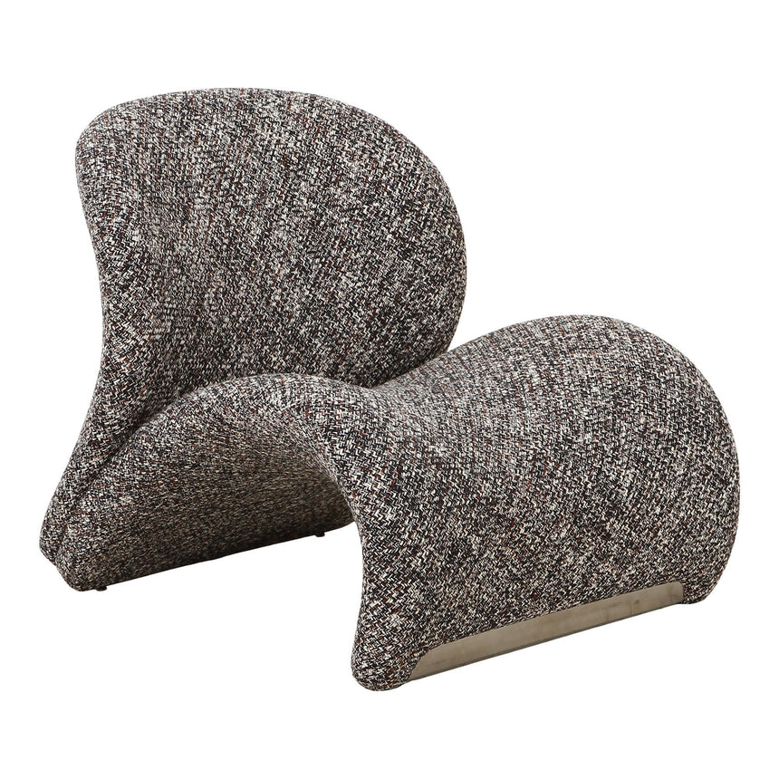 Sofia Dark Brown Fabric Lounge Chair-9