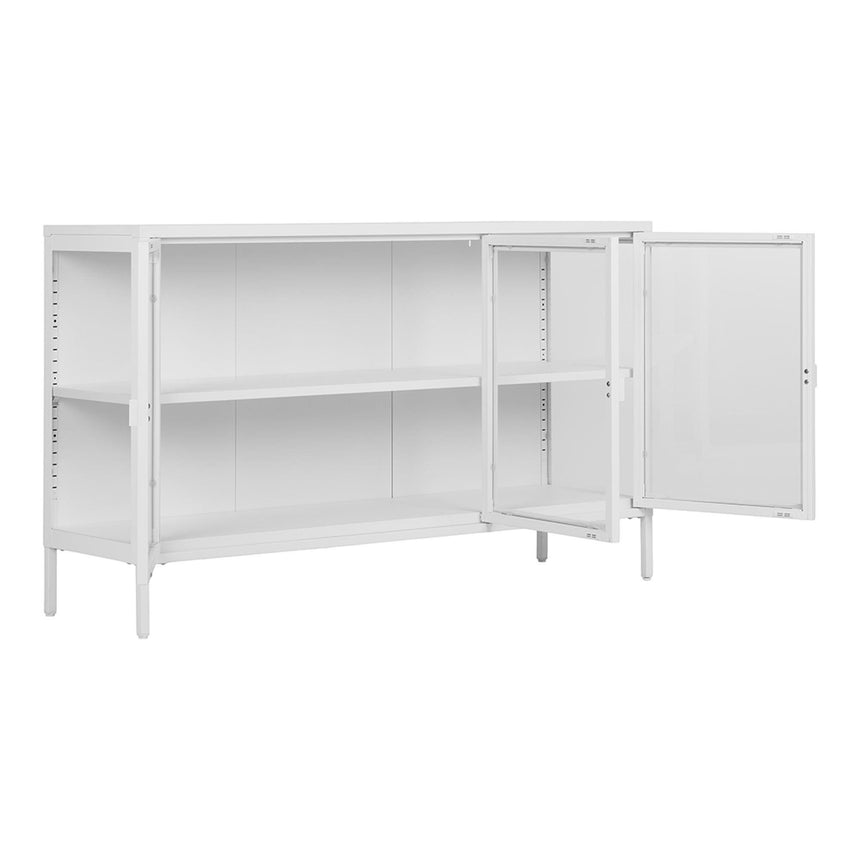 Nondalton White 140cm Sideboard - 3 Door-2
