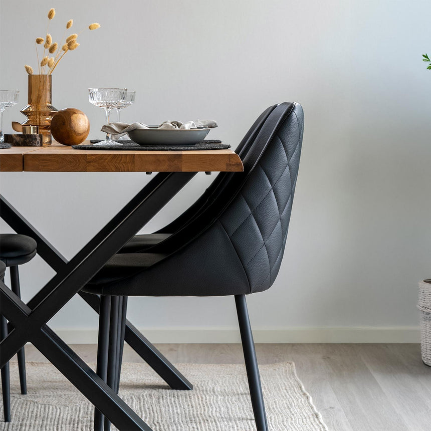 Toulon 140cm Natural Oak Dining Table-2