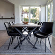 Toulon 200cm Smoked Oiled Oak Dining Table-3