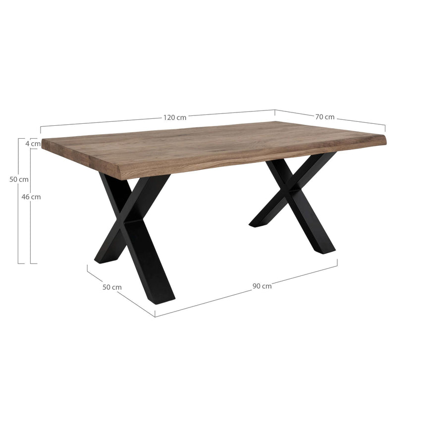 Toulon Smoked Oak 70cm Coffee Table-6