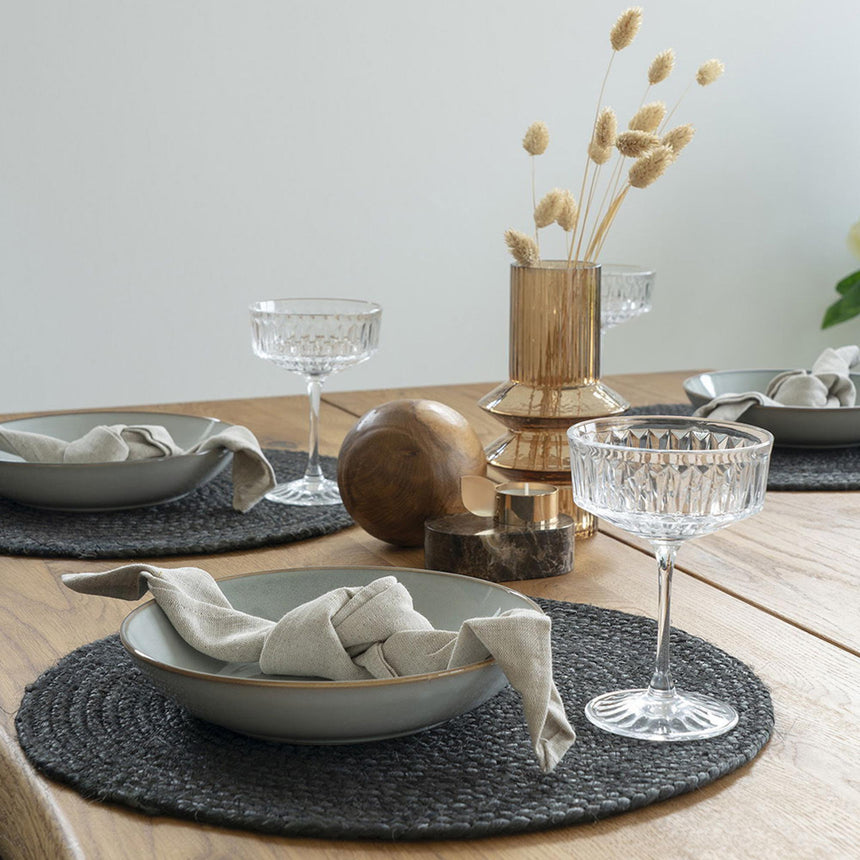 Bombay Dark Grey Jute Braided Placemat Set of 4-3