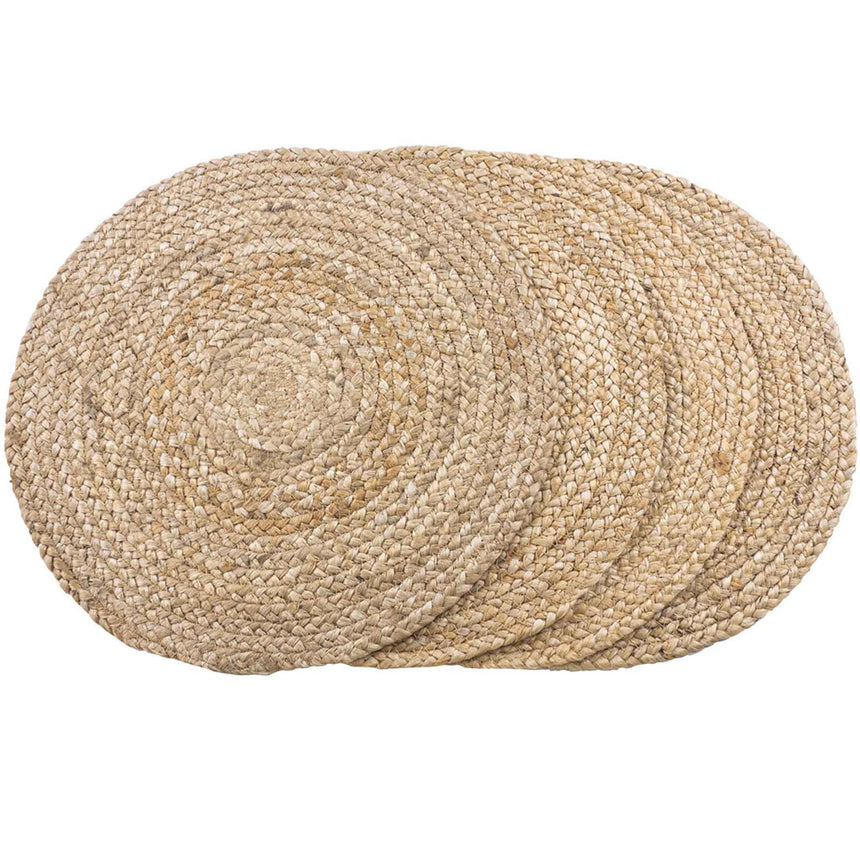 Bombay Natural Jute Braided Placemat Set of 4-2