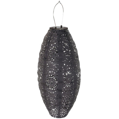 Foxdale Grey Metal LED Lantern-2