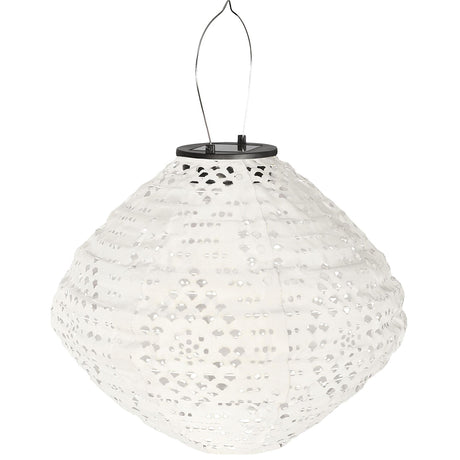 Harwood White Metal LED Lantern-2