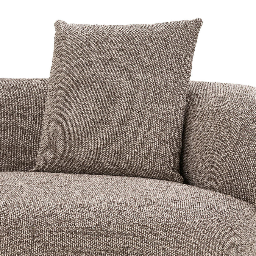 Kingston Brown Fabric Lounge Sofa - LHF-6