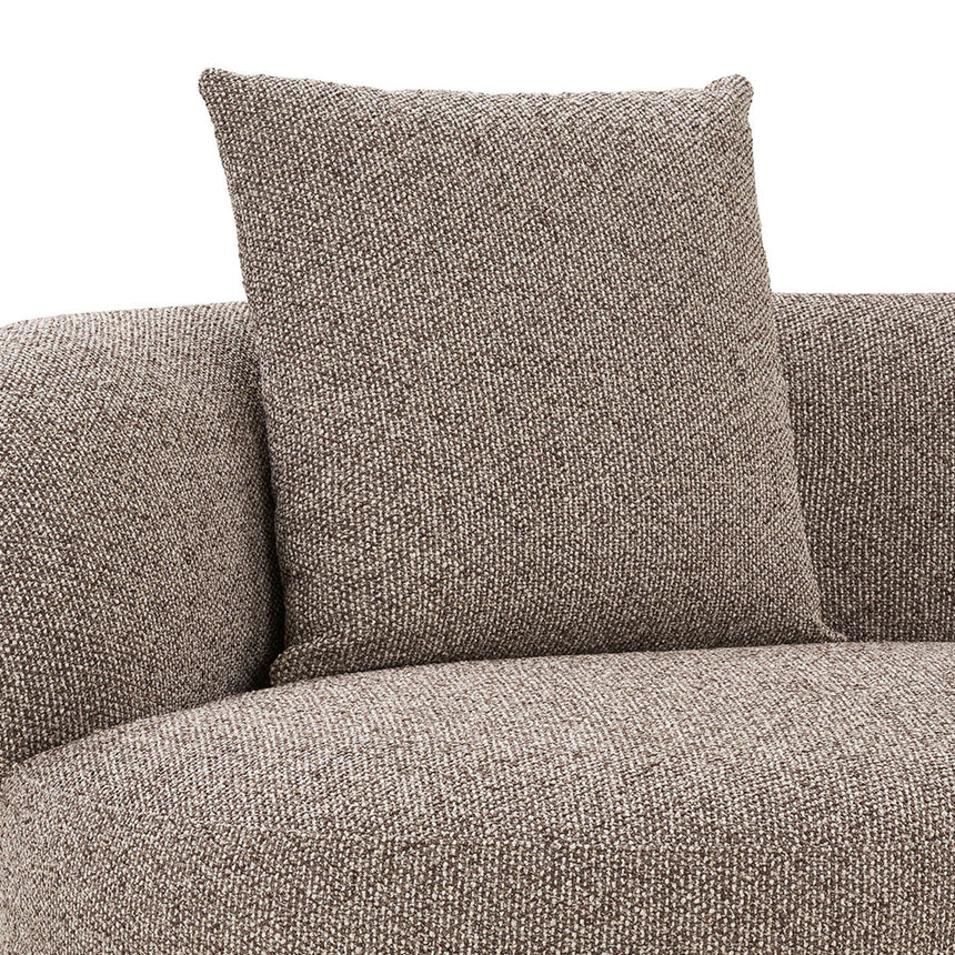 Kingston Brown Fabric Lounge Sofa - RHF-5