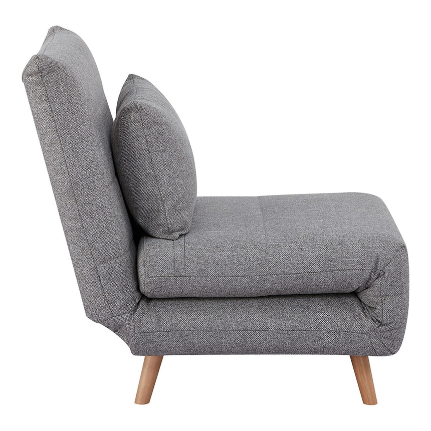 Marlow Grey Fabric Click Clack Sofa Bed with Natural Legs-3