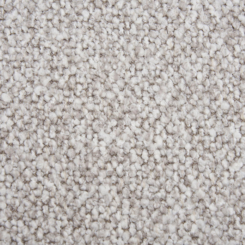 Salvador Light Grey Boucle Fabric 3 Seater Sofa-4