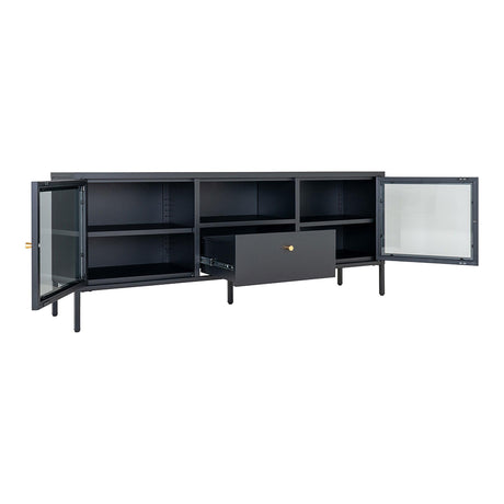 Dalby Black Metal TV Bench-2