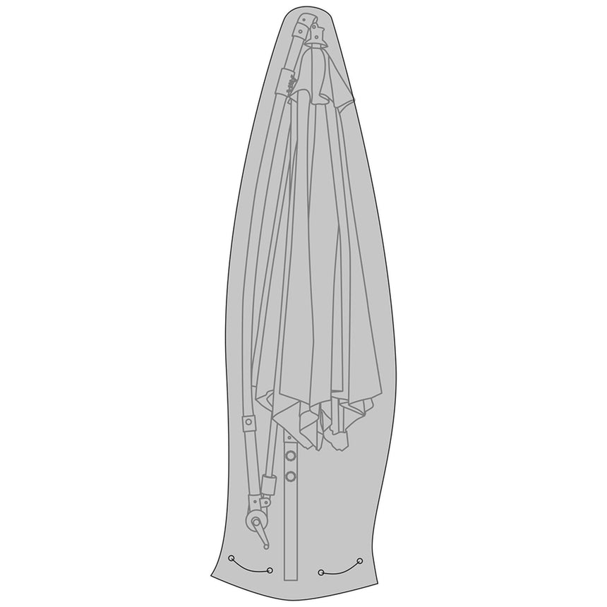 Luxury Black Fabric Hanging Parasol Cover-2