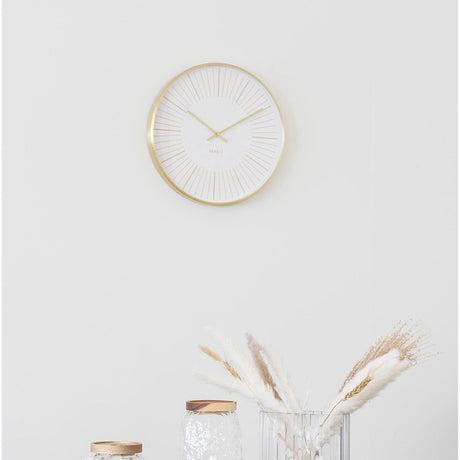 Takamaka Gold Metal Round Wall Clock-2
