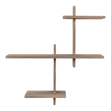 Gavi Natural Pinewood Wall Shelf-2