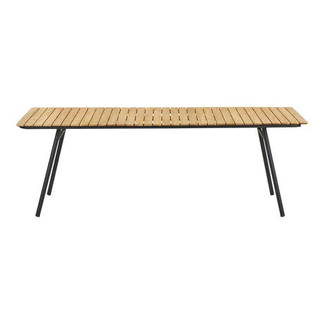 Cleveland Natural Teak Wood 10 Seater Garden Dining Table - 220cm-2