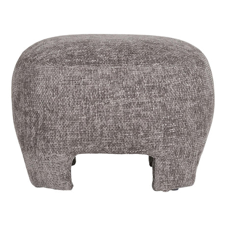 Nazare Grey Fabric Pouf-2