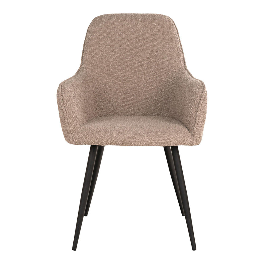 2 x Harbo Beige Boulce Fabric Dining Chair-2