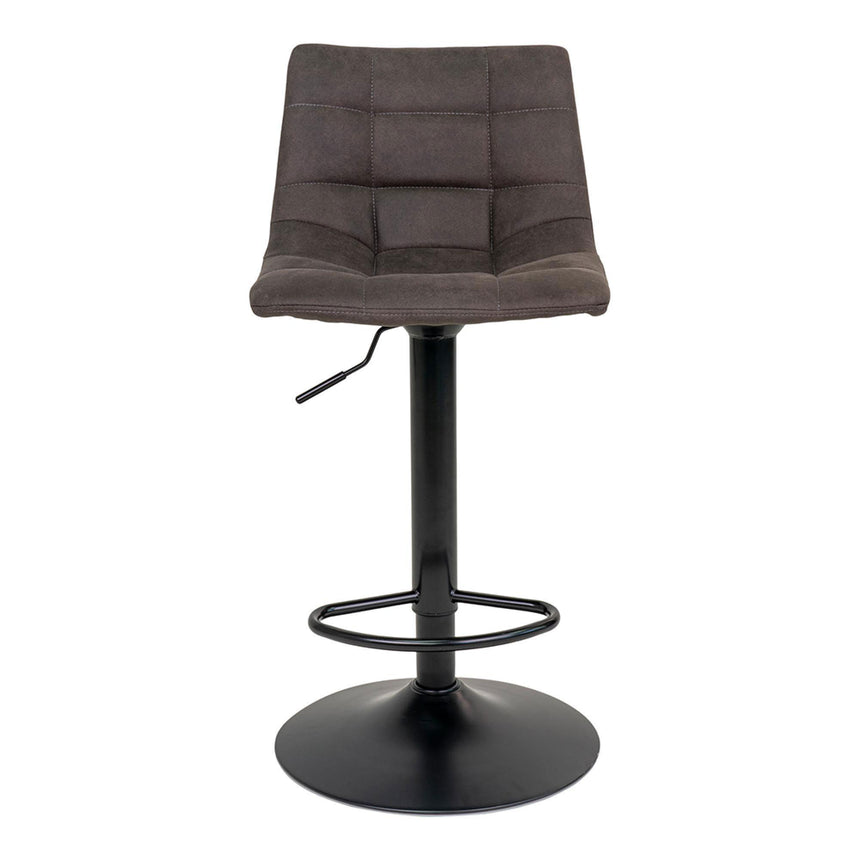2 x Middelfart Dark Grey Fabric Barstool-2