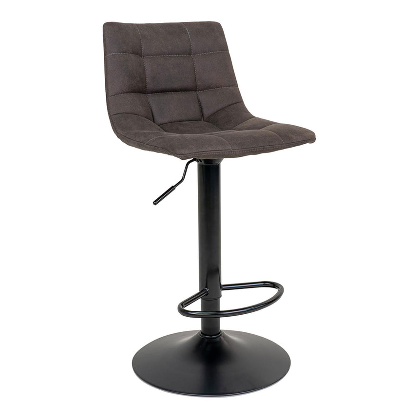 2 x Middelfart Dark Grey Fabric Barstool-3