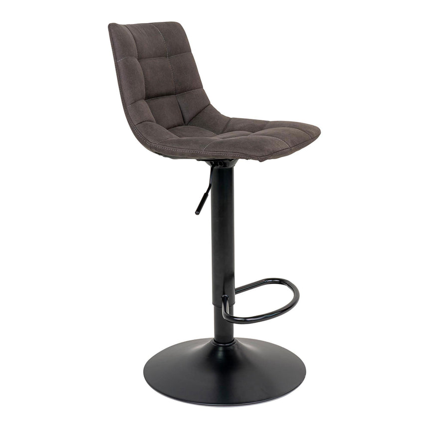 2 x Middelfart Dark Grey Fabric Barstool-4