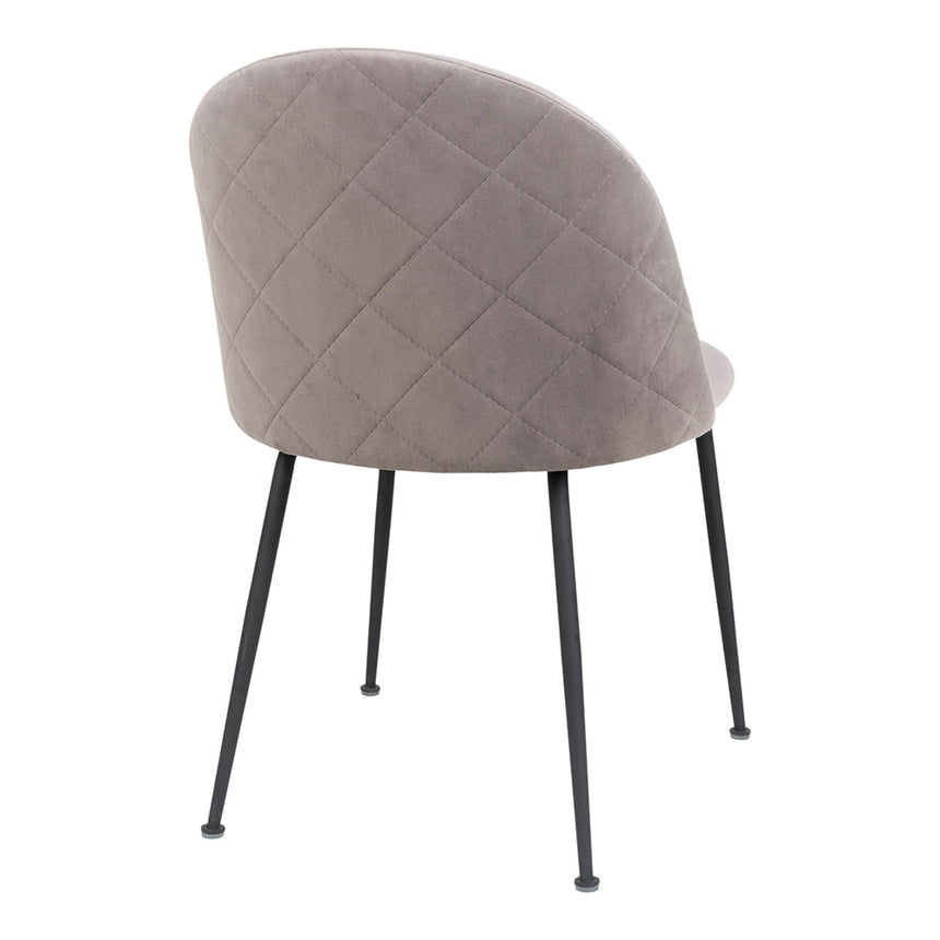 Geneve Black Velvet Fabric Swivel Office Chair-4