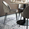 Geneve Black Velvet Fabric Swivel Office Chair-5