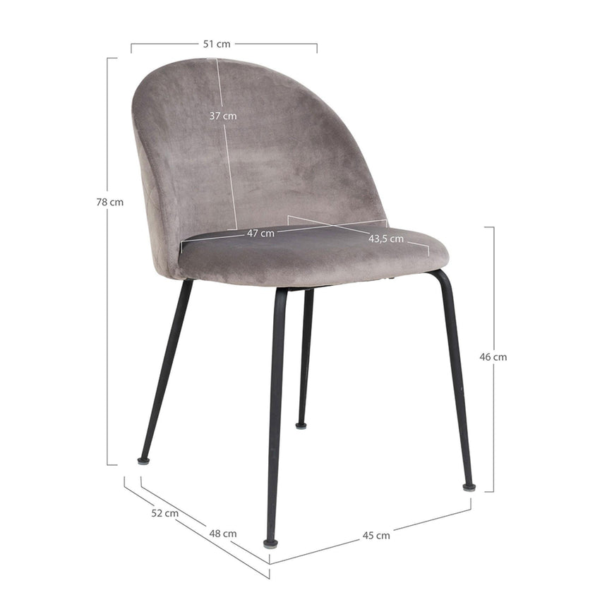 Geneve Black Velvet Fabric Swivel Office Chair-7