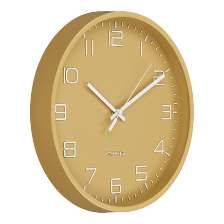 Rosolini Ocher Round Wall Clock-2