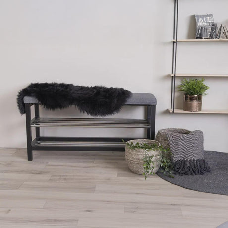 Artificial 50cm Black Lambskin-2