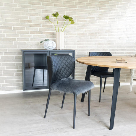 Artificial Grey Seat Lambskin-2