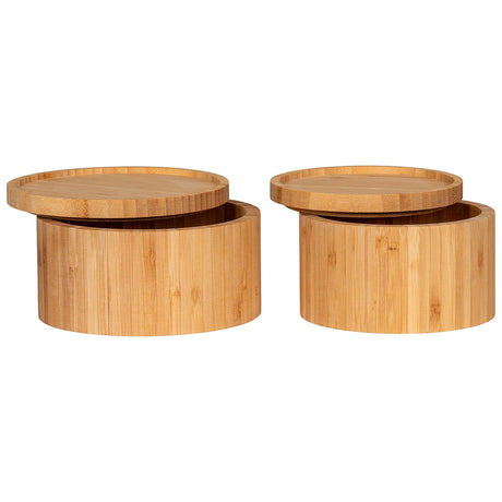 Chefalu Natural Bamboo Storage Box - Set of 2-2