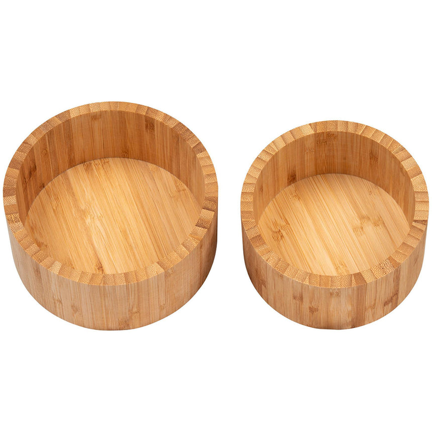 Chefalu Natural Bamboo Storage Box - Set of 2-4