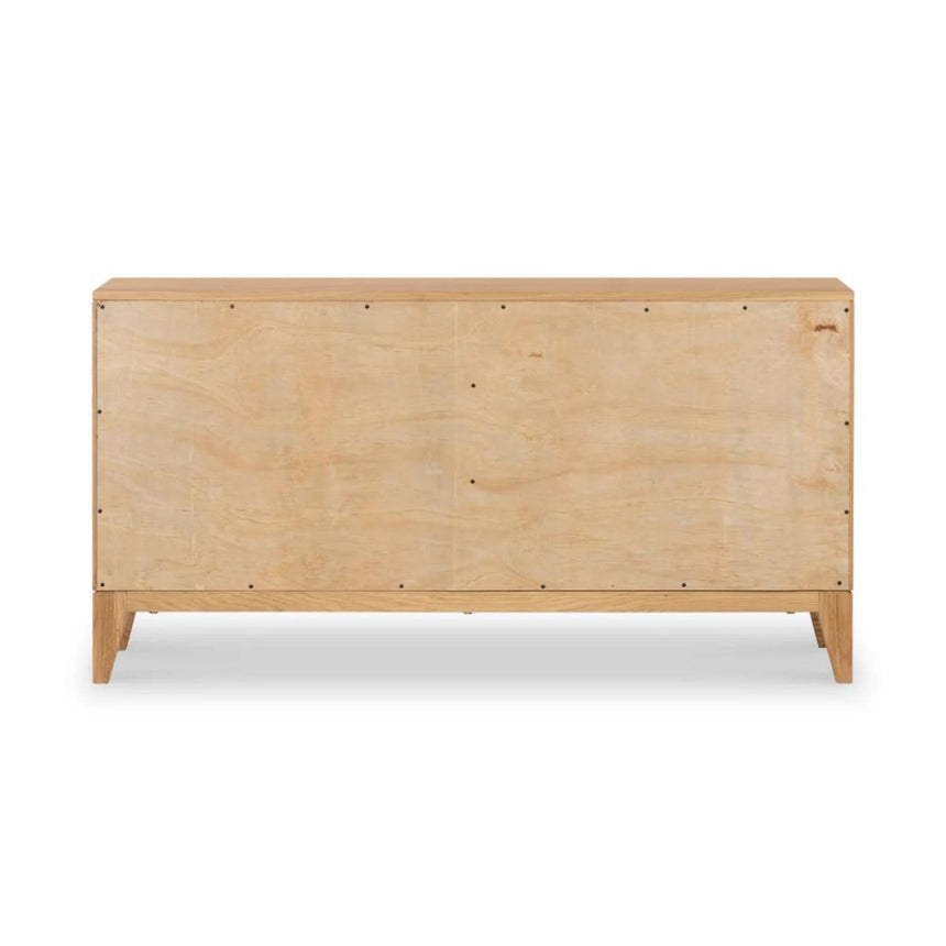 Viento Oak 2 Door Sunburst Large Sideboard-4