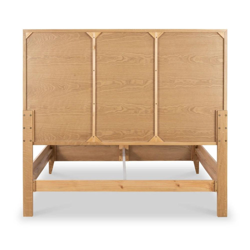 Viento Oak Sunburst Bed - Sizes Available-5