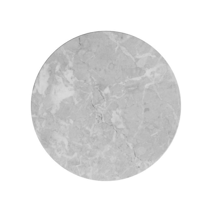 Carrera Armani Grey Engineered Marble Round Side Table-3