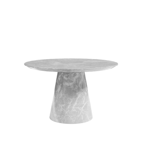Carrera Armani Grey Engineered Marble 4-6 Seater Round Dining Table - 130cm-2