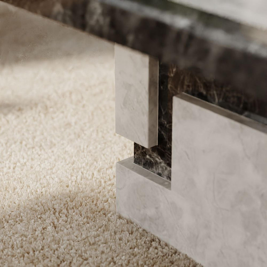 Venice Armani Grey Engineered Marble Coffee Table-3