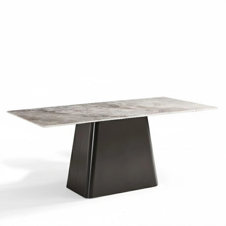 Telma 6 Seater Ash Grey Marble Dining Table - Sizes Available-2