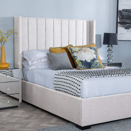 Avola Boucle Fabric Ottoman Storage Bed