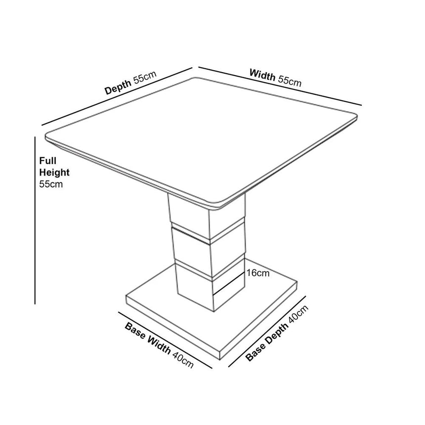 Gravina Gloss Lamp Table