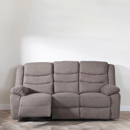 Angelo Dark Grey Fabric Recliner Sofa Set