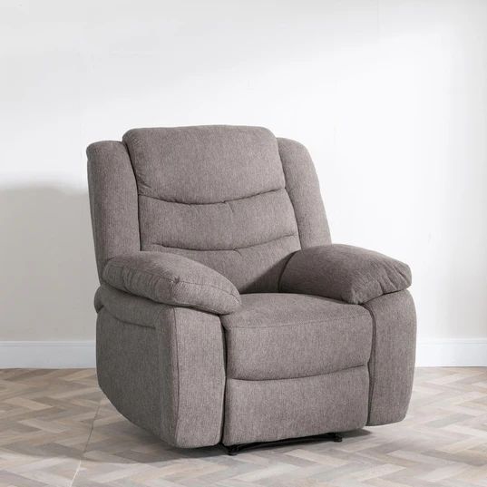 Angelo Dark Grey Fabric Recliner Sofa Set